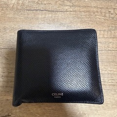 CELINE セリーヌ 二つ折り財布 ブラック 箱・袋付き 美品 の画像
