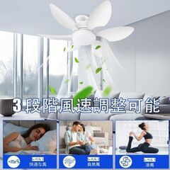 FIBRAVE LEDシーリングファンライト 40W E26 天井 リモコン付の画像