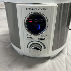 【アルファックス・コイズミ】 圧力式電気鍋 LPC-T12 家庭用 動作確認済み キッチン用品 調理器具 ホワイト A0636の画像