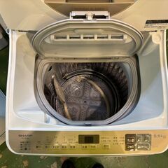 【愛品館八千代店】シャープ　2019年製　5.5㎏/3.5kg全自動洗濯乾燥機　ES-T5CBKの画像
