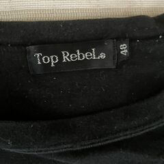 TOP REBEL製　長袖Ｔシャツ　メンズ　黒色の画像