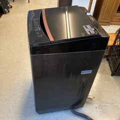 M2510-173 IRIS OHYAMA 洗濯機 IAW-T605BL 2022年製 6.0kブラック 動作確認済み キズ汚れ有りの画像