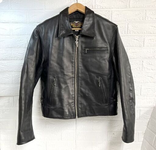 HARLEY-DAVIDSON ハーレーダビッドソン シングルライダースジャケット Lサイズ 90年代 イーグルタグ 40131 本革 革ジャン ☆ 札幌市 白石店 HARLEY-DAVIDSON ハーレーダビッドソン シングルライダースジャケット