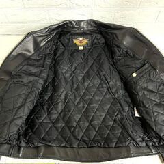 HARLEY-DAVIDSON ハーレーダビッドソン シングルライダースジャケット Lサイズ 90年代 イーグルタグ 40131 本革 革ジャン ☆ 札幌市 白石店 の画像