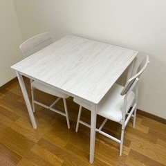 美品 ニトリ ダイニングテーブル チェアセット の画像
