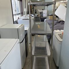 業務用厨房ラック キッチン置き棚 ステンレス 棚   4段棚キャスター付きの画像