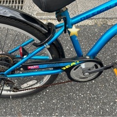 子供用自転車　24インチ　ブルーの画像