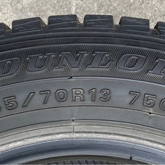 6.中古スタッドレス4本 ダンロップWINTER MAXX 2019年製　155/70R13の画像
