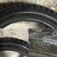 B-24 タイヤ 中古 PIRELLI STUDLESS ICE ASIMIMETRICO PLUS 215/45R17 の画像