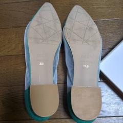 未使用　Oriental Traffic フラットシューズ グリーンの画像