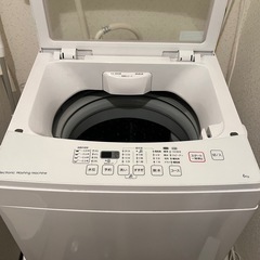 【11/2AMまで】ニトリ　2019年型　洗濯機　6kgの画像