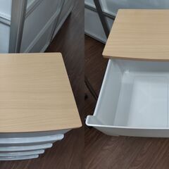 ニトリ 木天板プラチェスト ４段　幅600mm x 奥行400mm x 高さ835mmの画像
