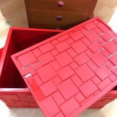 【新品/未使用】折り畳み収納BOX 55L☆パール金属の画像