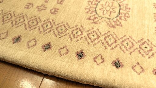 折り畳み可能・ラグ 約1.8帖 140✕200 未使用品 定価19,800円 スイートデコレーション