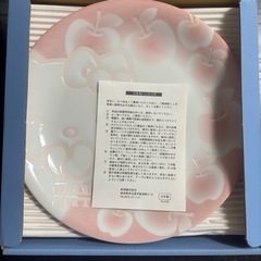 ハローキティ ケーキプレート ペアセット ピンク・ブルーの画像