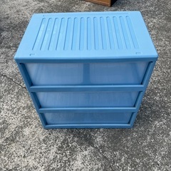 ★3段 プラスチック 収納ケース★の画像