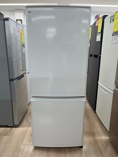ジャングルジャングル岸和田和泉インター店】冷蔵庫 ミツビシ MR-P15EG-W 2022年製 146L 2ドア 1人暮らし用 三菱 