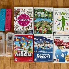 Wii本体とソフトの画像