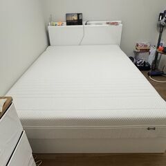 [10月19日迄] IKEA ÅNNELAND ハイブリッドマットレス 140×200 cm／ふつう／ホワイトの画像