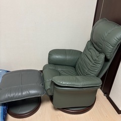 お値下げします！本革リクライニングチェアの画像