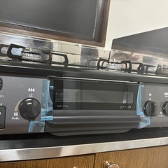 ガスコンロ新品未使用品・ケーブル付きの画像