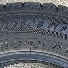 ☆お取引中☆9.中古スタッドレス4本 ダンロップWINTER MAXX 2021年製　155/70R13の画像