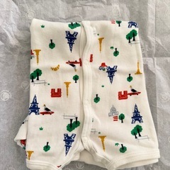 PETIT BATEAU フランス絵柄 ロンパース12m 74cmの画像