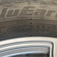 アルミホイール&155/65R14タイヤ　中古の画像
