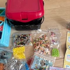 美品！はじめてのアクアビーズ&鬼滅の刃アクアびビーズの画像
