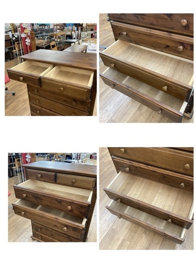 ジモティー限定価格！S285 ⭐ LEGNATEC レグナテック 7段ハイチェスト マリオネット USED レトロ