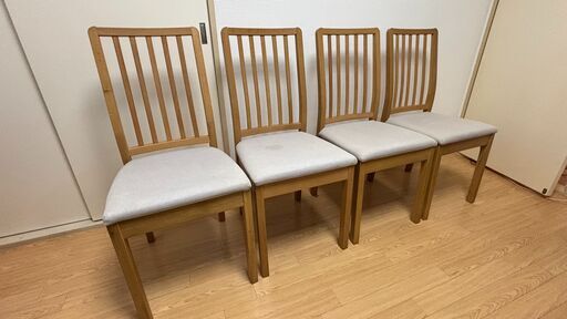 IKEA　ダイニングチェア　エーケダーレン　【4脚セット】※単品を希望される場合は要相談。