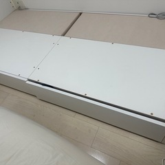 (決まりました)ニトリ　シングルベッド　収納付の画像