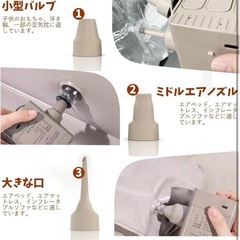 携帯式エアーポンプ　新品の画像