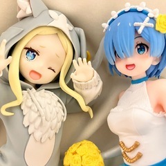 リゼロRe:ゼロから始める異世界生活Corefulウェディングver.フィギュアレム Luminastaルミナスタベアトリスフィギュア レムラム缶バッジの画像