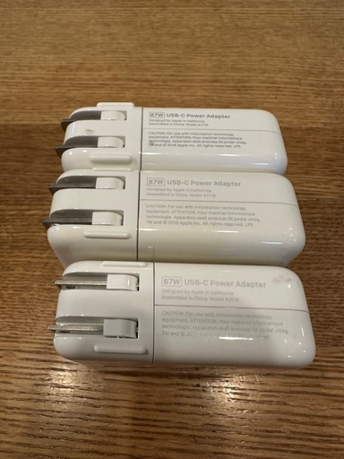 【Apple純正】USB-C電源アダプタ 87W ×2 / 67W ×1