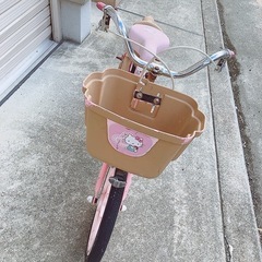子供用自転車  キティちゃんの画像