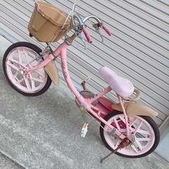 子供用自転車  キティちゃんの画像