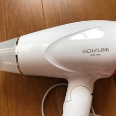 【美品/箱付き】コイズミ2023年製　マイナスイオンドライヤーの画像