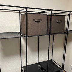ハンガーラック ワードローブ カバー付き 衣装用の画像