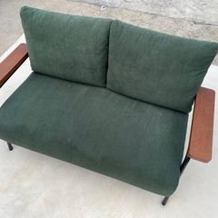 No.m233 コーデュロイ生地のコンパクトソファ ニトリ GC03の画像