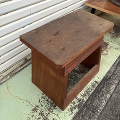 木製踏み台★飾り棚★レトロの画像