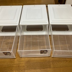 無料【アイリスオーヤマ 収納ケース（奥行50cm）3段セット】の画像