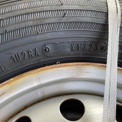 冬タイヤ 新品 2023年製 4本 145/80R12×3.5J 80/78 LT グッドイヤー アイスナビ カーゴ スタッドレス 中古スチールホイール 軽トラック 軽バンの画像