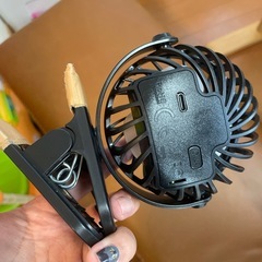 temuミニ扇風機の画像