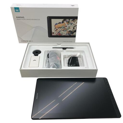 186000 美品 HUION 液タブ Kamvas 16(2021) 15.6インチ 箱付き 付属品付き 通電確認済み [0000000002300]