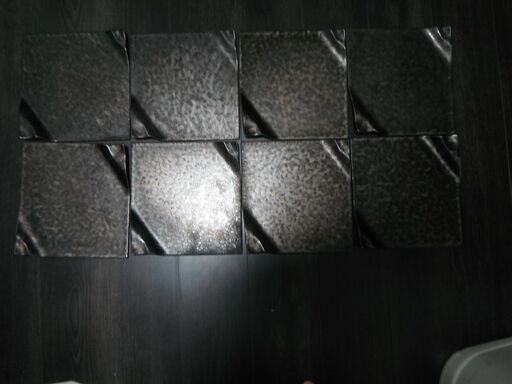 中古】溶岩流し 折紙8.0皿 8枚まとめて 和食器 和陶器