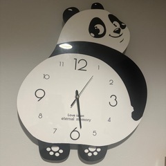 panda 壁掛け時計の画像