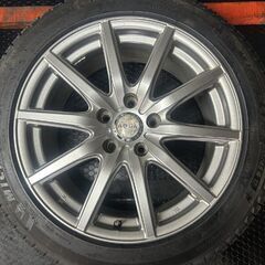 【MICHELIN X-ICE3+ 235/45R17】スタッドレス【AQUA アクア 17インチ 8J5HPCD114.3+40】希少サイズ ランエボ WRX インプレッサ等　(STC046)の画像