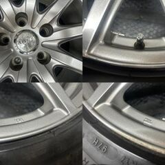 【MICHELIN X-ICE3+ 235/45R17】スタッドレス【AQUA アクア 17インチ 8J5HPCD114.3+40】希少サイズ ランエボ WRX インプレッサ等　(STC046)の画像