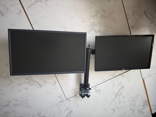 【引渡限定】モニター×2、アームセット